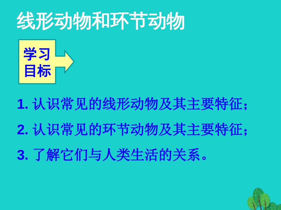 八年级生物上册 5.1.2 线形动物和环节动物课件1 （新版）新人教版_第1页