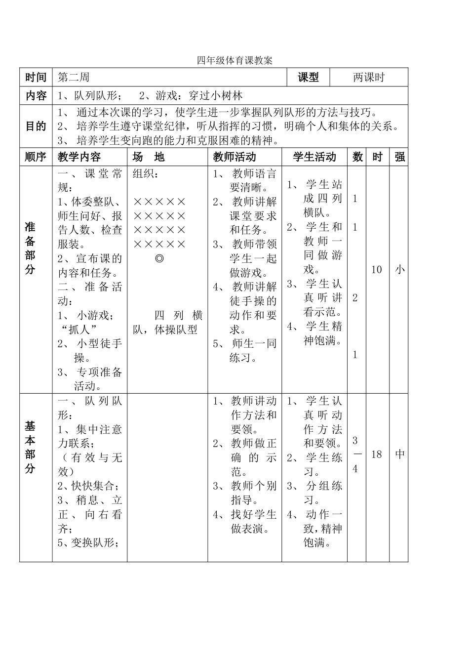 四年级下册《体育》全册教案[共34页]_第3页