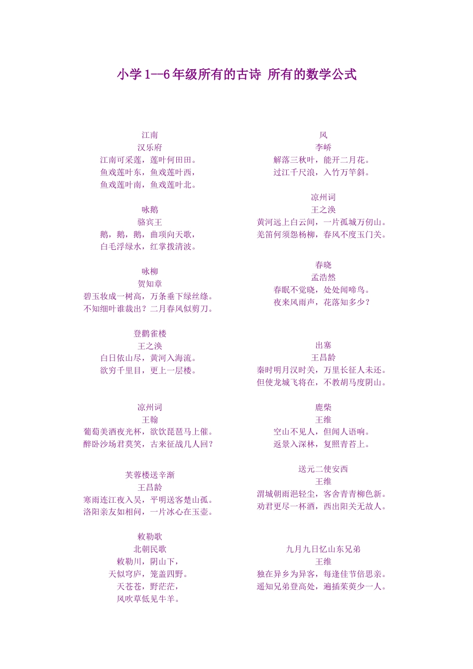 小学公式[共7页]_第1页