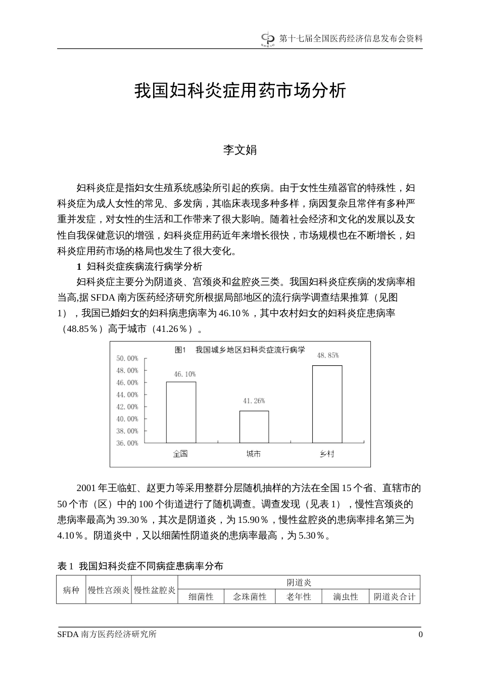 我国妇科炎症用药市场分析[共9页]_第1页