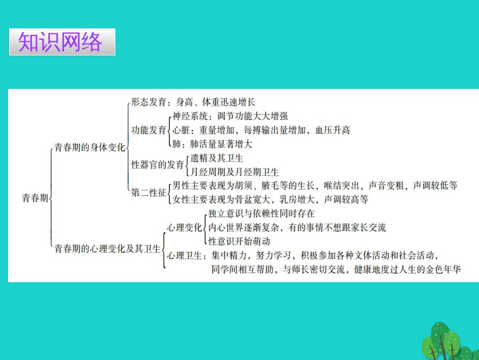 广东省20152016七年级生物下册 第1章 第三节 青春期导练课件 （新版）新人教版_第2页