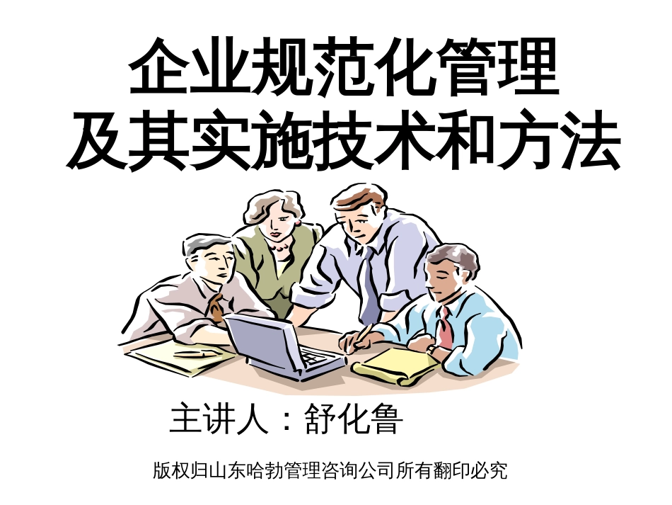 企业规范化管理及其实施技术和方法[共51页]_第1页