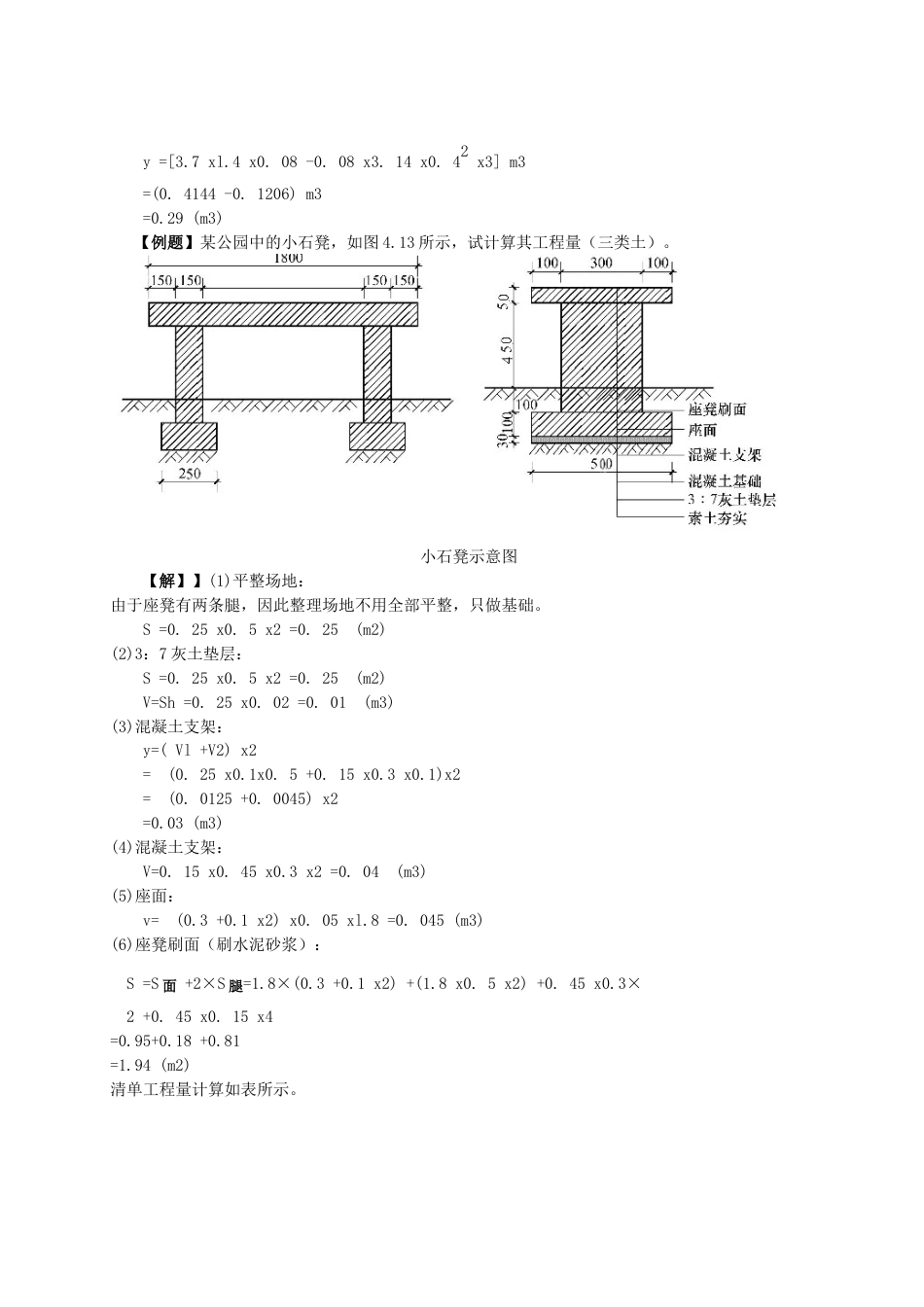 园林景观工程园林桌椅050304造价计算题_第2页