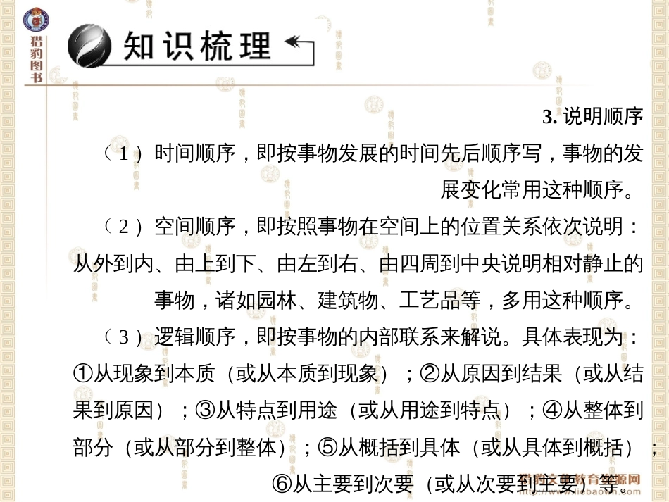 山西省2016中考语文 第3部分 现代文阅读 第十四讲 说明文阅读课件_第3页