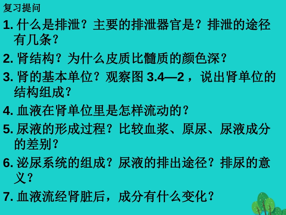 山东省邹平县实验中学七年级生物下册 3.4.2 汗液的形成和排出课件 （新版）济南版_第1页