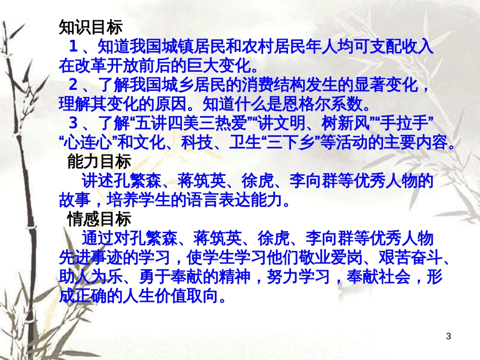 八年级历史下册 第七学习主题 社会生活 第20课《城乡人民生存状态的沧桑巨变》课件3 川教版_第3页