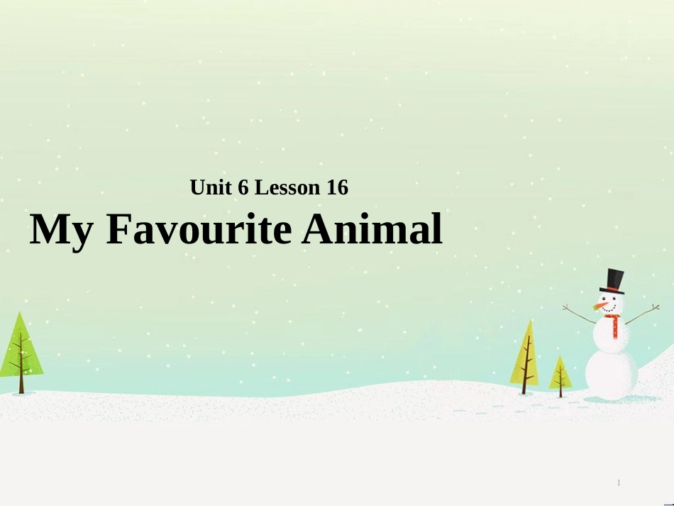 八年级英语下册 Unit 2 Lesson 4 Animal Talk课件 （新版）北师大版 (4)_第1页