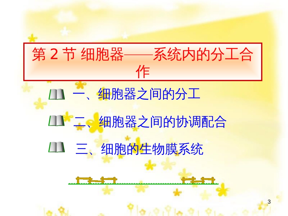 高中生物 第三章 细胞的基本结构 3.2 细胞器——系统内的分工合作课件 新人教版必修1_第3页
