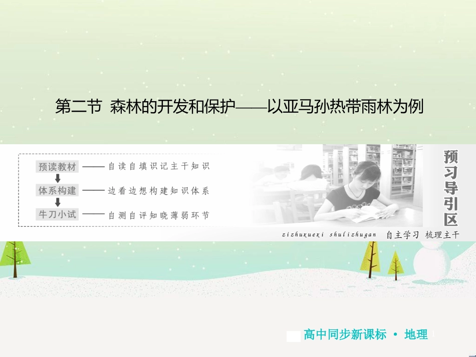 高中地理 第二章 第二节 森林的开发和保护——以亚马孙热带雨林为例课件 新人教版必修3 (1)_第1页