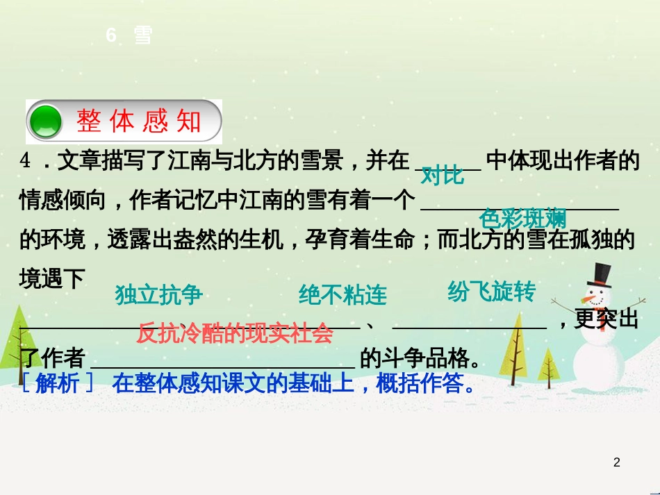 八年级语文下册 第二单元 6《雪》课件 （新版）新人教版 (1)_第2页