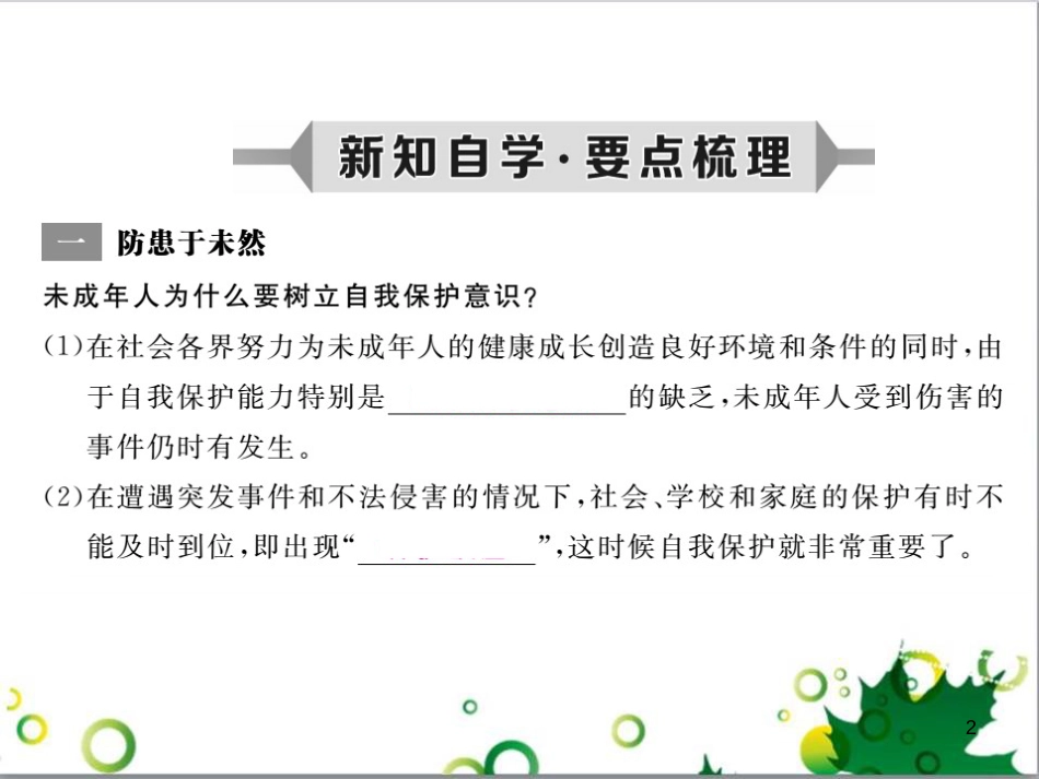 八年级政治上册 第五单元 生活在法律的保护中 第三节 学会自我保护课件 湘教版_第2页