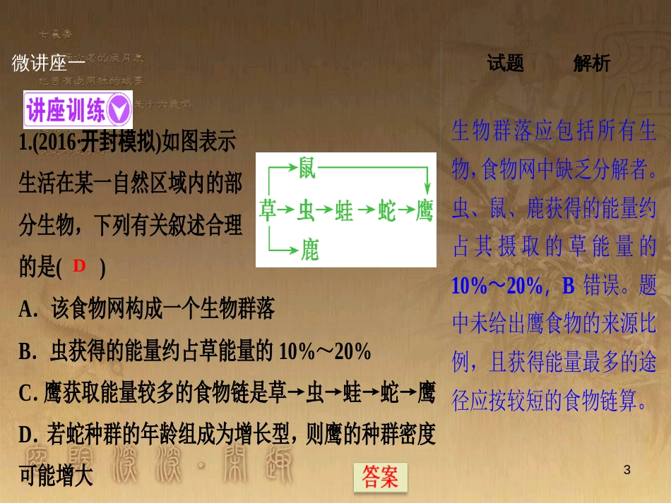 高考生物一轮复习 第八单元 生命活动的调节 第二讲 通过神经系统的调节课件 新人教版 (113)_第3页