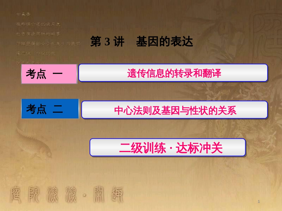 高考生物一轮复习 第二单元 基因的本质与表达 第1讲 DNA是主要的遗传物质课件（必修2） (44)_第1页