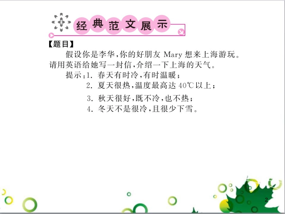 八年级英语上册 Module 12 Help主题写作课件 （新版）外研版 (626)_第2页