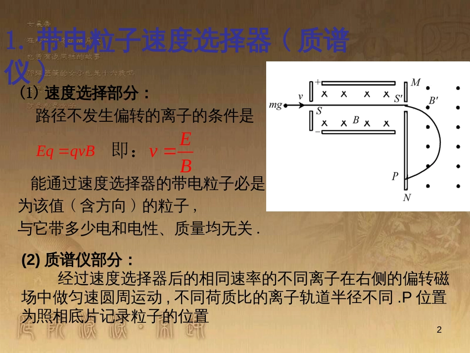 高中物理 模块综合 复合场中的特殊物理模型课件 新人教版选修3-1 (1)_第2页