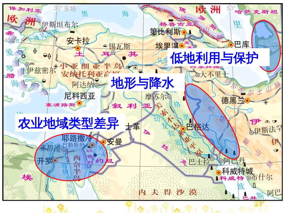 高三地理 最后阶段重点区域复习课件 新人教版必修1_第3页