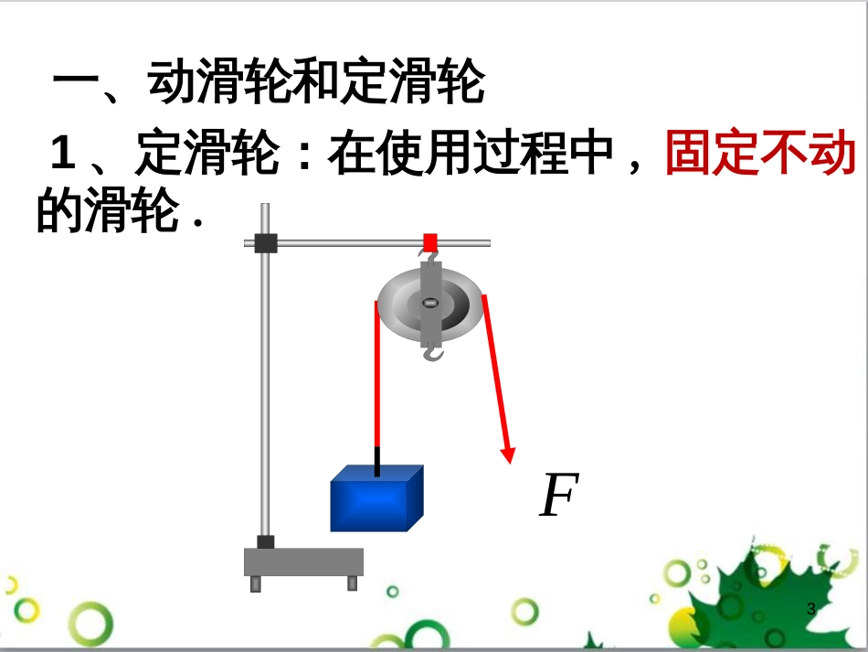 八年级物理下册 6.6 探究滑轮的作用课件 粤教沪版_第3页