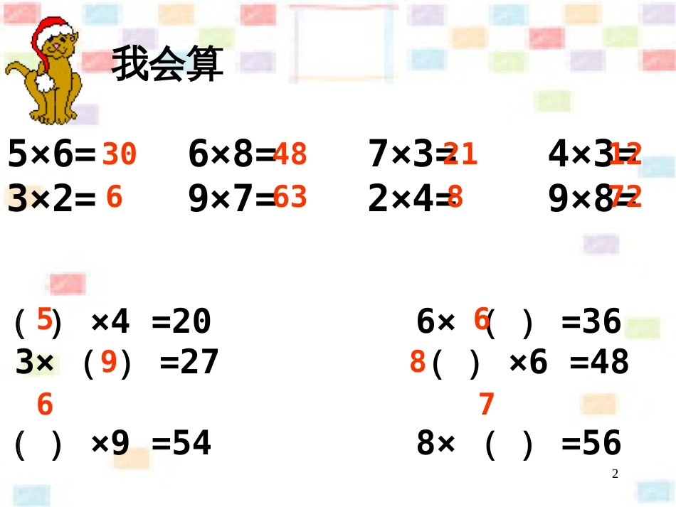 二年级数学上册 用乘法口诀求商课件 沪教版_第2页