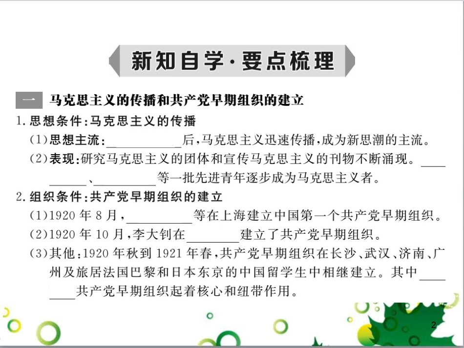 八年级历史上册 第11课 中国共产党的成立课件 岳麓版_第2页