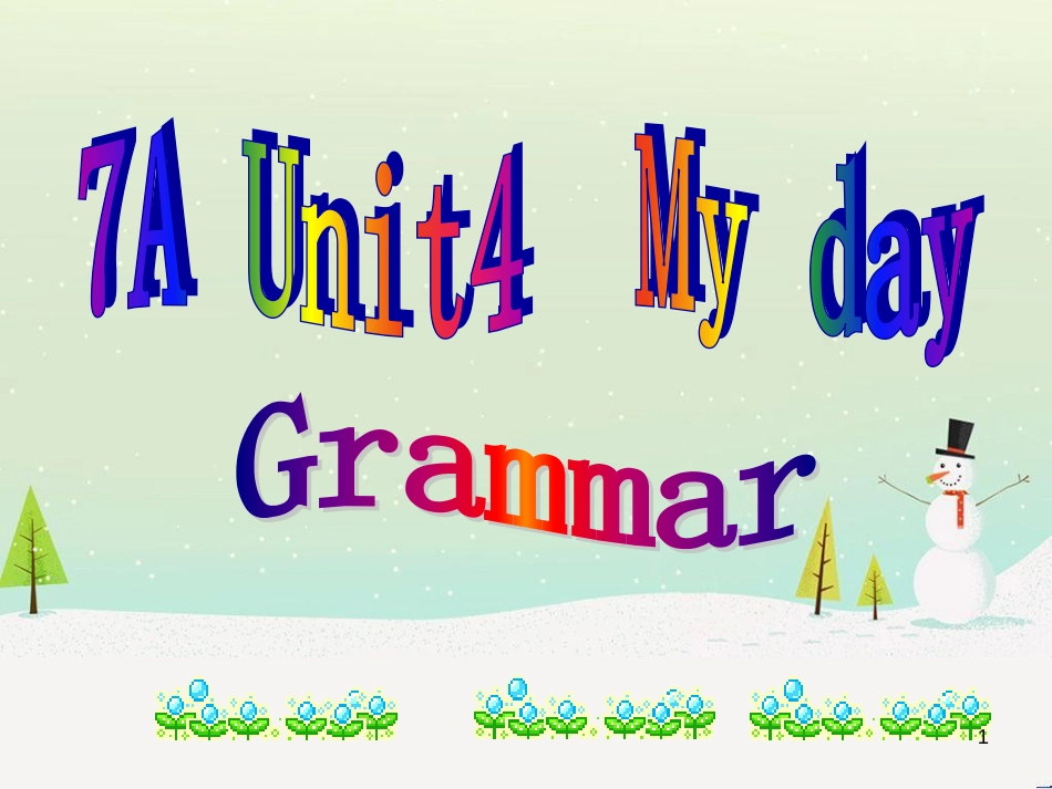 八年级英语上册 Unit 2 School life Grammar课件 （新版）牛津版 (14)_第1页