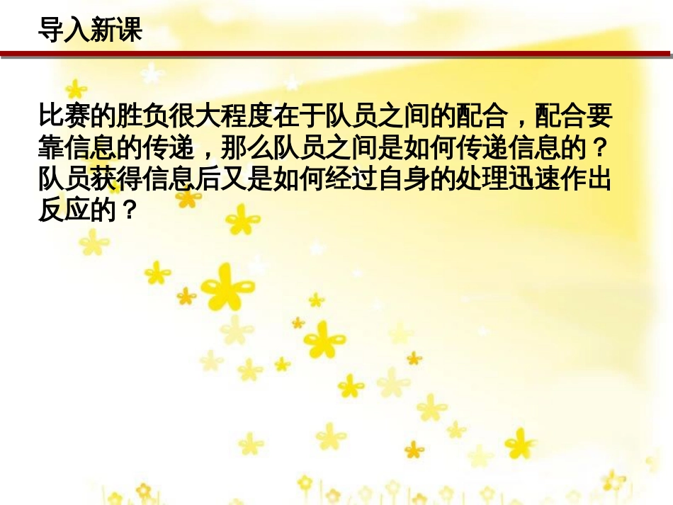 高中生物 第二章 动物和人体生命活动的调节 2.1 通过神经系统的调节同步教学课件 新人教版必修3_第2页