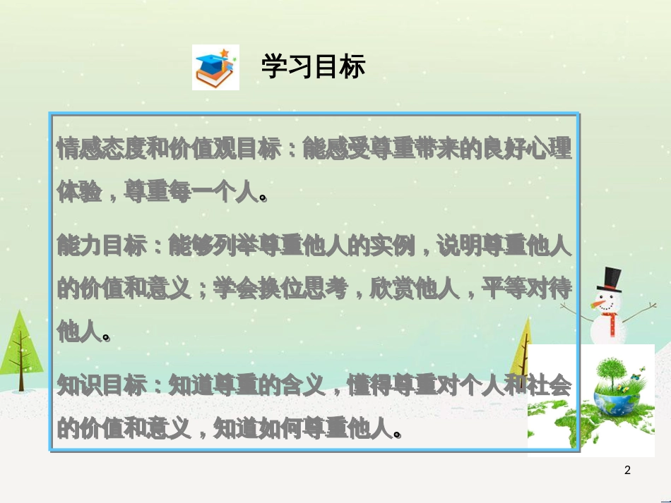 八年级道德与法治上册 第二单元 遵守社会规则 第四课 社会生活讲道德 第一框尊重他人课件 新人教版_第2页