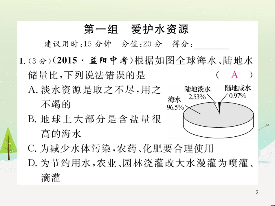 vbpAAA2016年秋九年级化学上册 双休作业（七）课件 （新版）新人教版_第2页