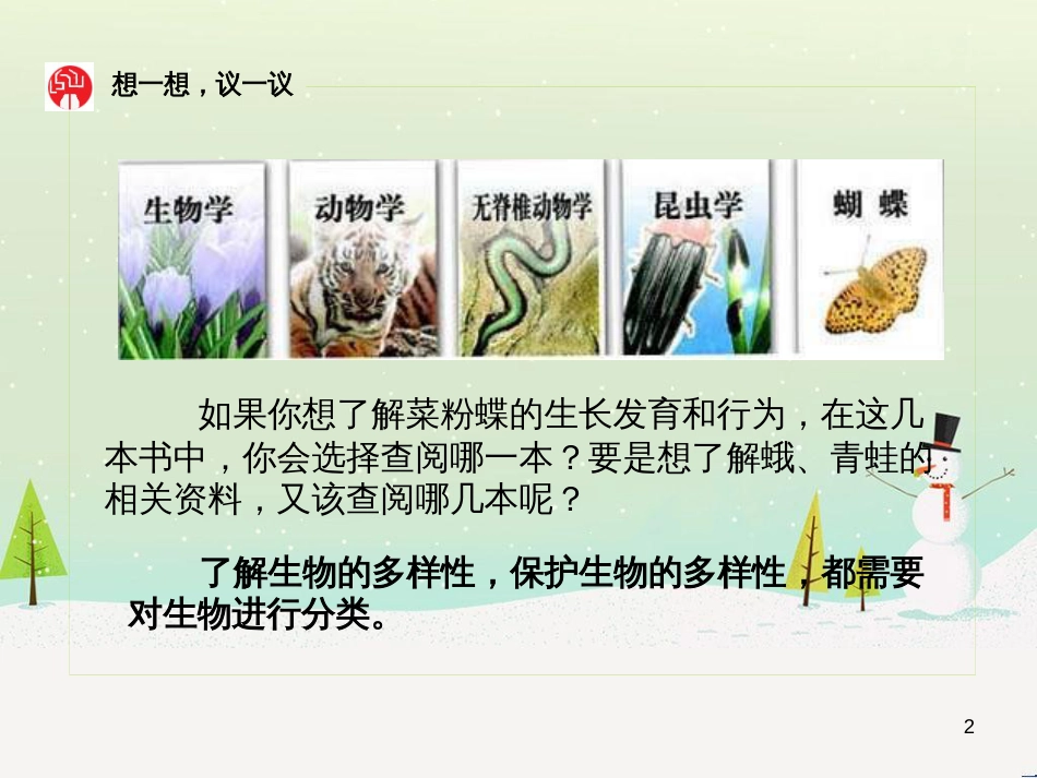 八年级生物上册 6.1.1《尝试对生物进行分类》课件1 （新版）新人教版_第2页