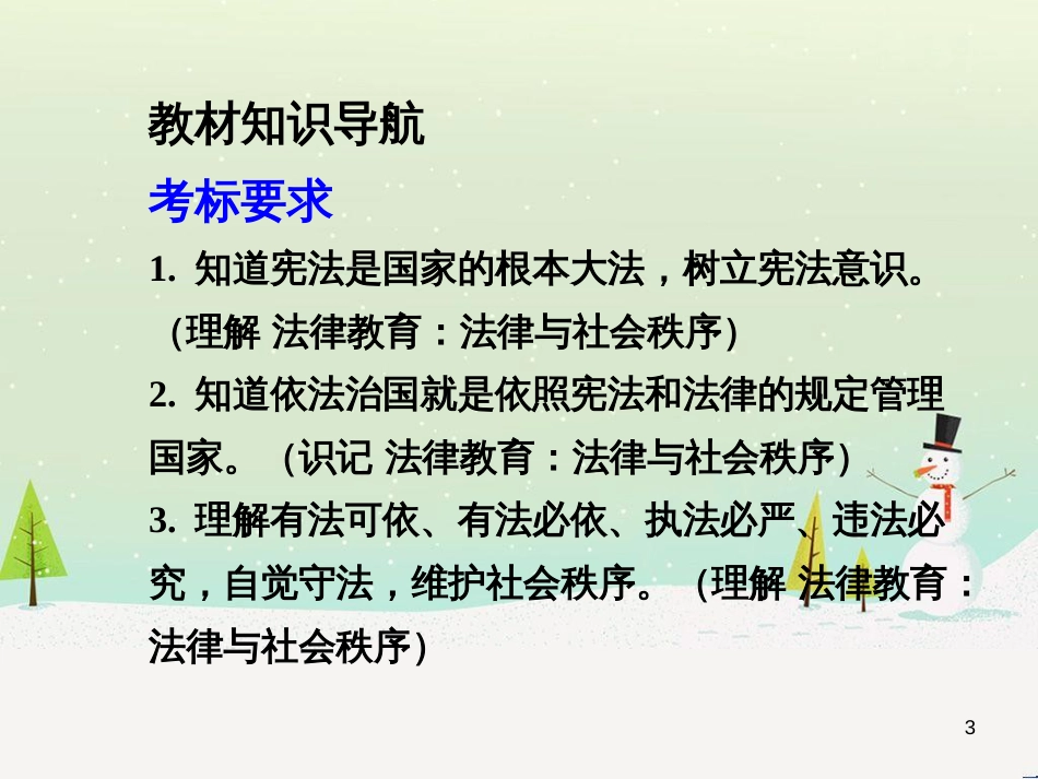 八年级政治下册 第五单元 建设社会主义法治国家复习课件 湘教版_第3页