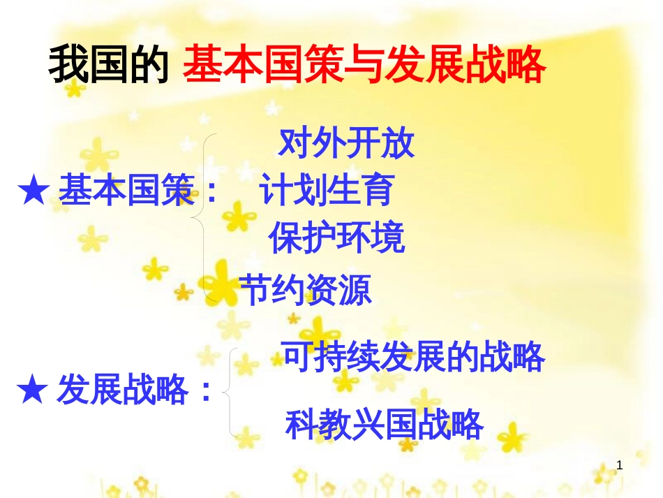 八年级政治下册 第六单元 复兴中华 第20课 保护我们共有的家园 第1框 我国的人口问题课件 苏教版_第1页