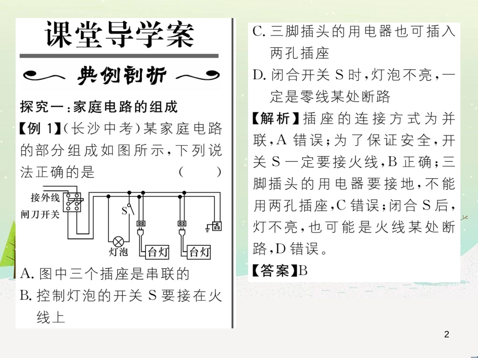 ylmAAA2016年秋九年级物理全册 第15章 探究电路 第5节 家庭用电课件 （新版）沪科版_第2页