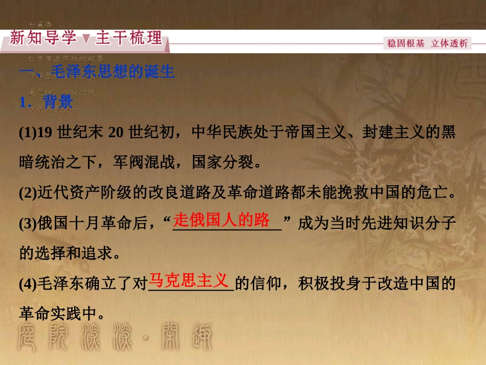 高考语文总复习 第1单元 现代新诗 1 沁园春长沙课件 新人教版必修1 (516)_第3页