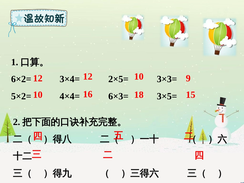 二年级数学下册 第2章 表内除法（一）用2-6的乘法口诀求商（一）课件 新人教版_第2页