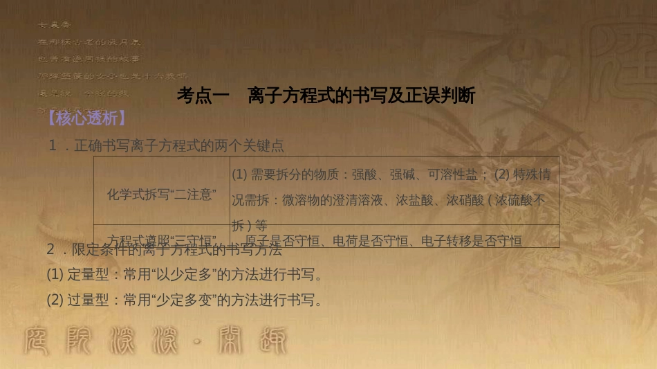 高三化学二轮复习 复习课件离子反应32课件 (1)_第3页