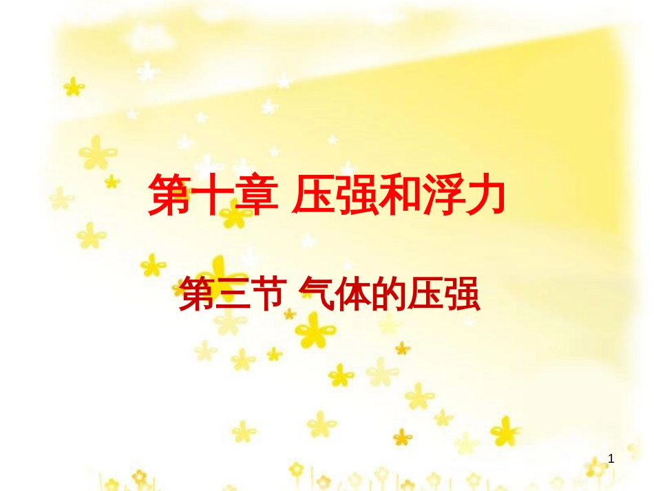 八年级物理下册 10.3 气体的压强课件3 苏科版_第1页