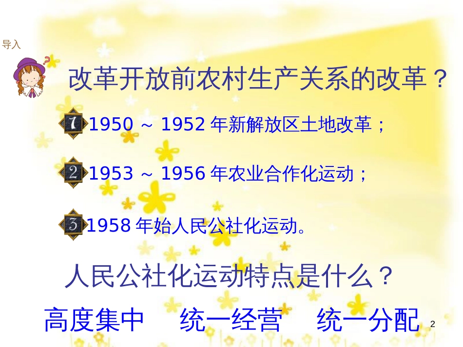 八年级历史下册 第三学习主题 建设中国特色社会主义 第8课《农村和城市的改革》课件2 川教版_第2页