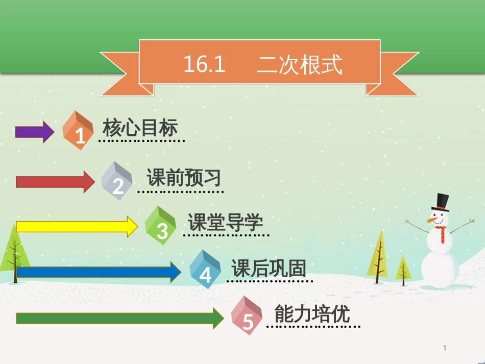 八年级数学下册 第十六章 二次根式 16.1 二次根式课件 （新版）新人教版_第1页