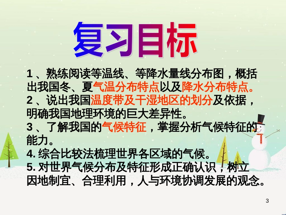 八年级地理 专题复习二 气候课件_第3页
