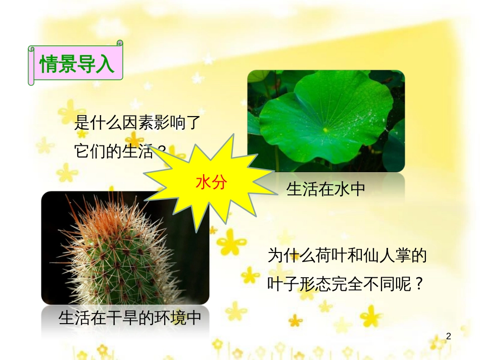 八年级生物下册 第七单元 第一章 第一节 环境对生物的影响课件1 （新版）冀教版_第2页