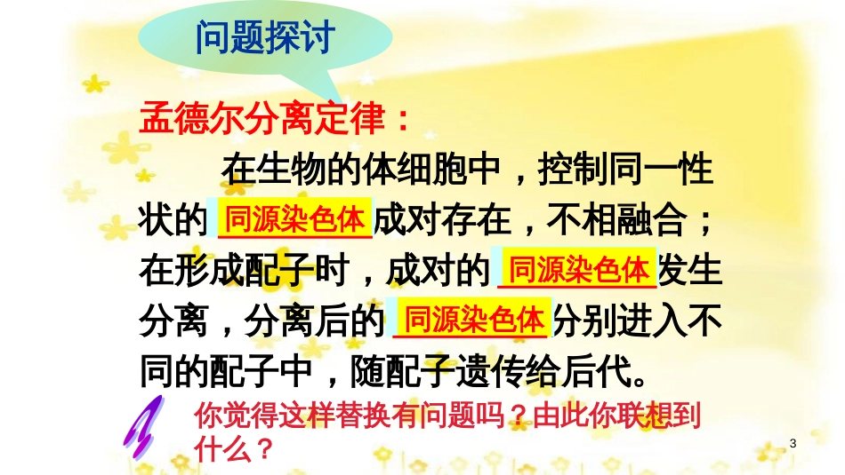 高中生物 第二章 基因和染色体的关系 2.2 基因在染色体上教学课件 新人教版必修2_第3页