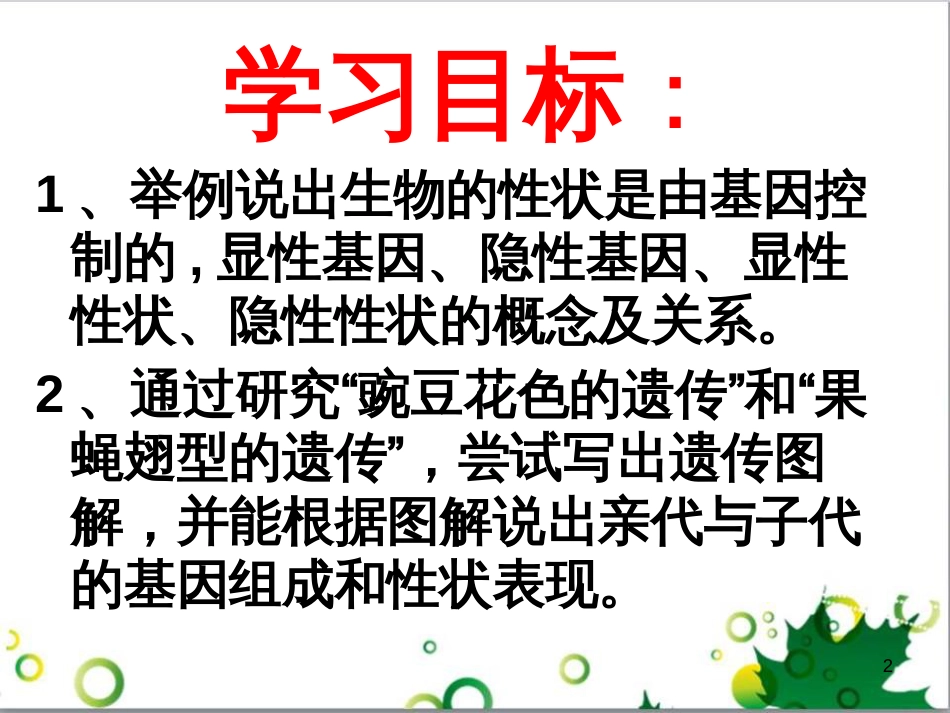 八年级生物上册 4.4.2 性状的遗传课件 济南版_第2页