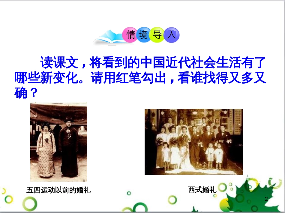 八年级历史上册 第22课 中国近代社会生活的变迁课件1 岳麓版_第2页
