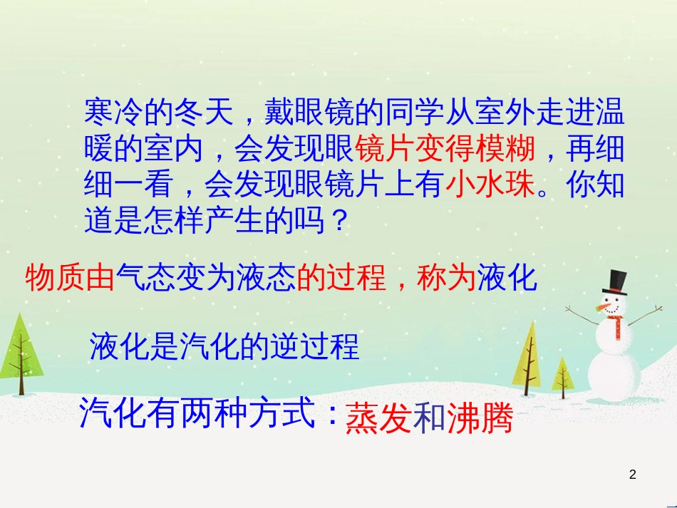 八年级物理上册 4.2 探究汽化和液化的特点教学课件 （新版）粤教沪版_第2页