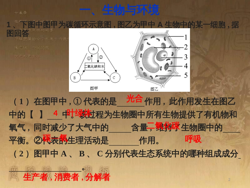 八年级生物下册 第二轮复习 生物圈中的人专题课件 新人教版 (17)_第2页