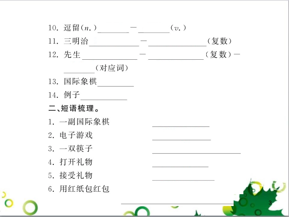 八年级英语上册 Module 12 Help主题写作课件 （新版）外研版 (638)_第3页