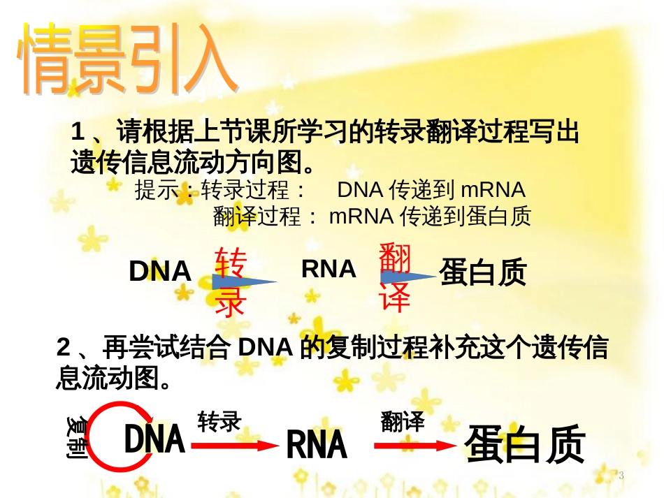 高中生物 4.2 基因对性状的控制课件 新人教版必修2_第3页