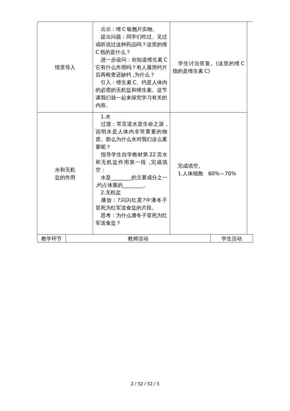 第2课时　水、无机盐、维生素_第2页