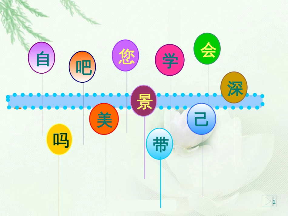 （人教新课标）一年级语文上册课件 一次比一次有进步   课件12_第1页