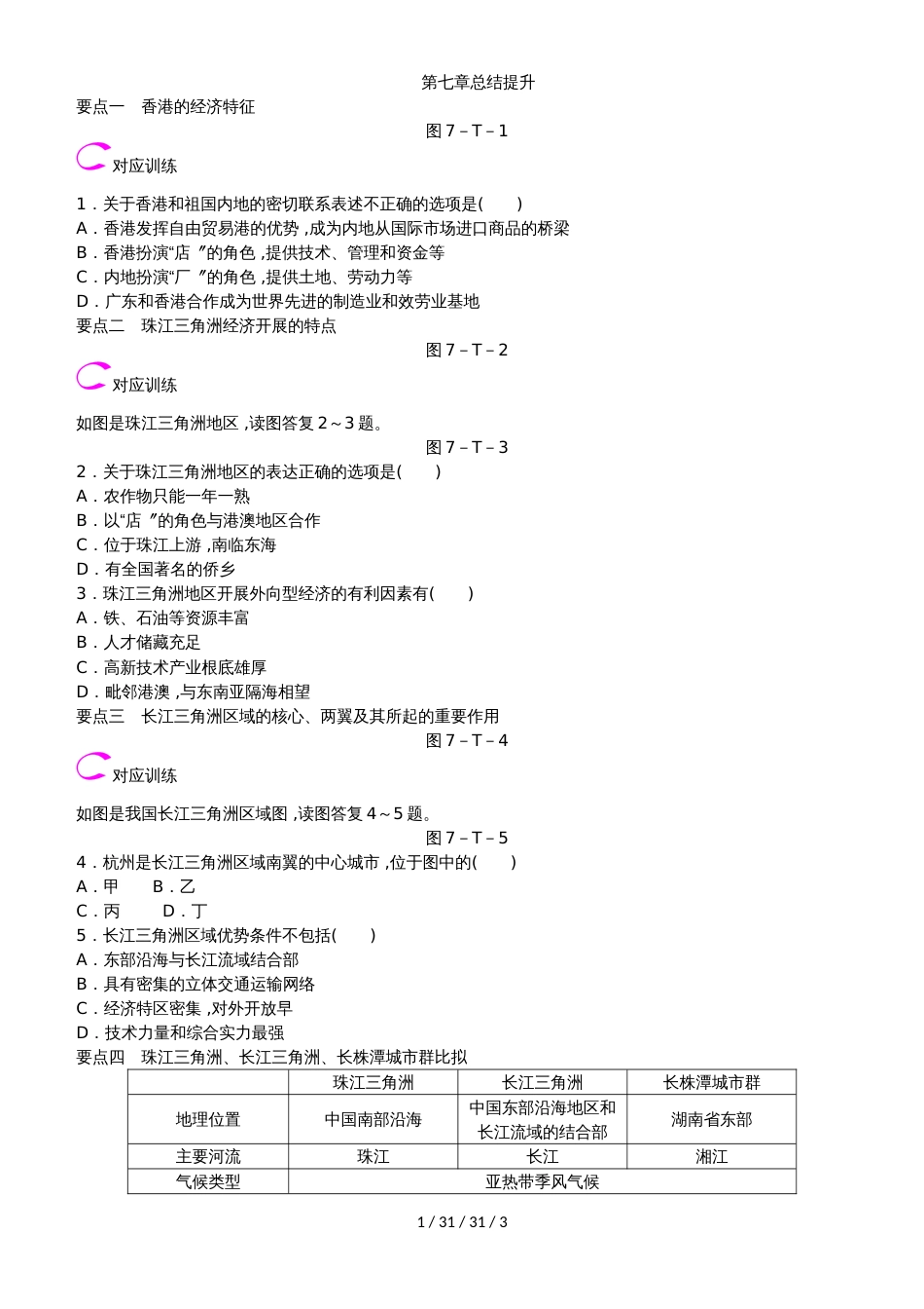 第七章总结提升_第1页