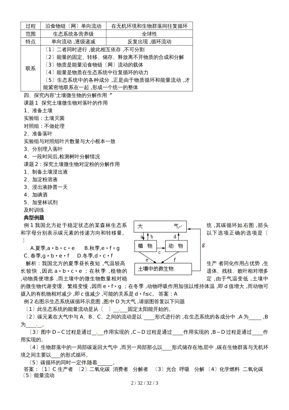 第五章  第3节   生态系统的物质循环教案(1)_第2页